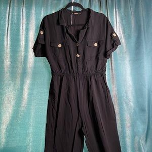 Black pants romper